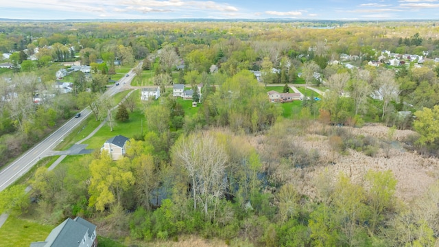 1525 Hiller Rd, West Bloomfield, MI 48324 - bird's eye view featuring a view of trees