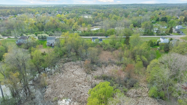1525 Hiller Rd, West Bloomfield, MI 48324 - birds eye view of property with a view of trees
