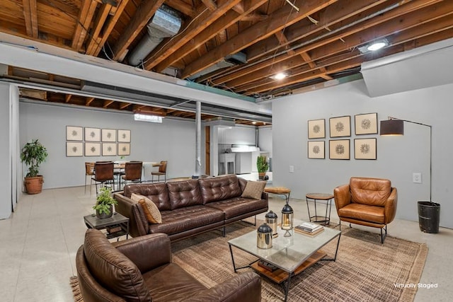 view of living area