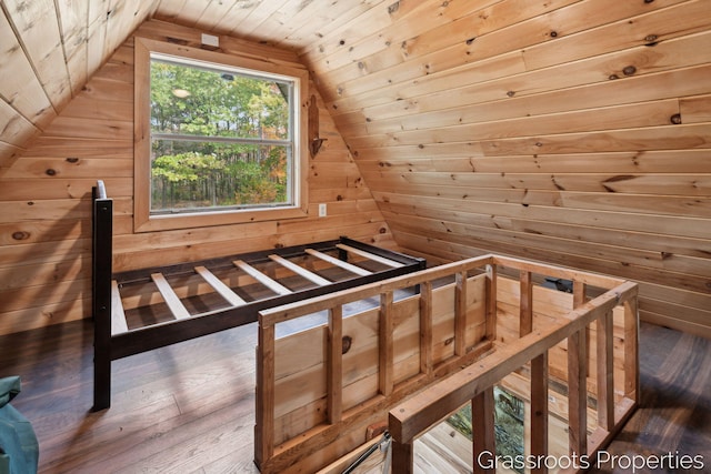 2697 N 176th Ave, Walkerville, MI 49459 - additional living space with a relaxing sauna, wood walls, wood ceiling, and lofted ceiling