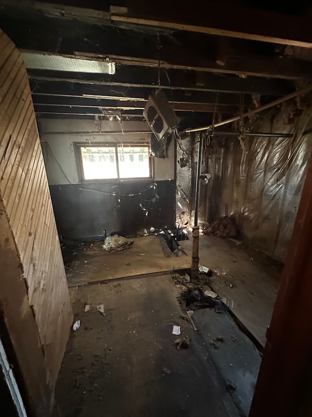 view of basement