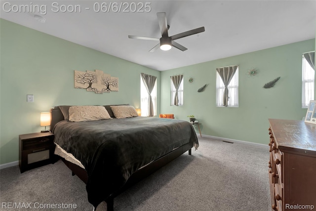 51306 Kirby Dr, Chesterfield, MI 48047 - carpeted bedroom featuring baseboards and a ceiling fan