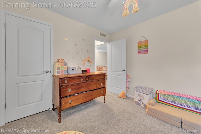 51306 Kirby Dr, Chesterfield, MI 48047 - carpeted bedroom featuring ceiling fan and baseboards