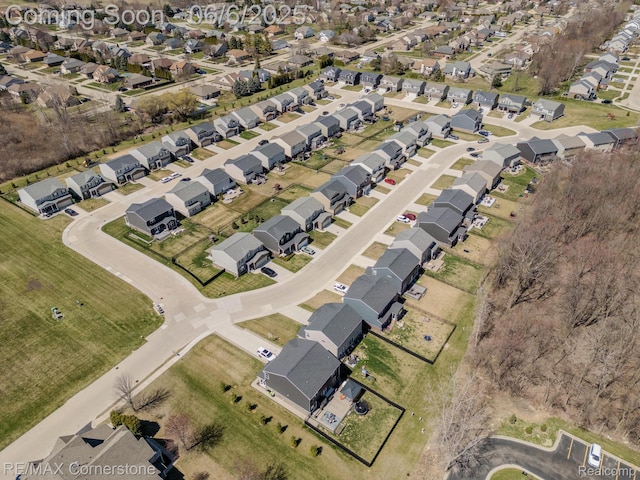 51306 Kirby Dr, Chesterfield, MI 48047 - aerial overview of property's location with nearby suburban area