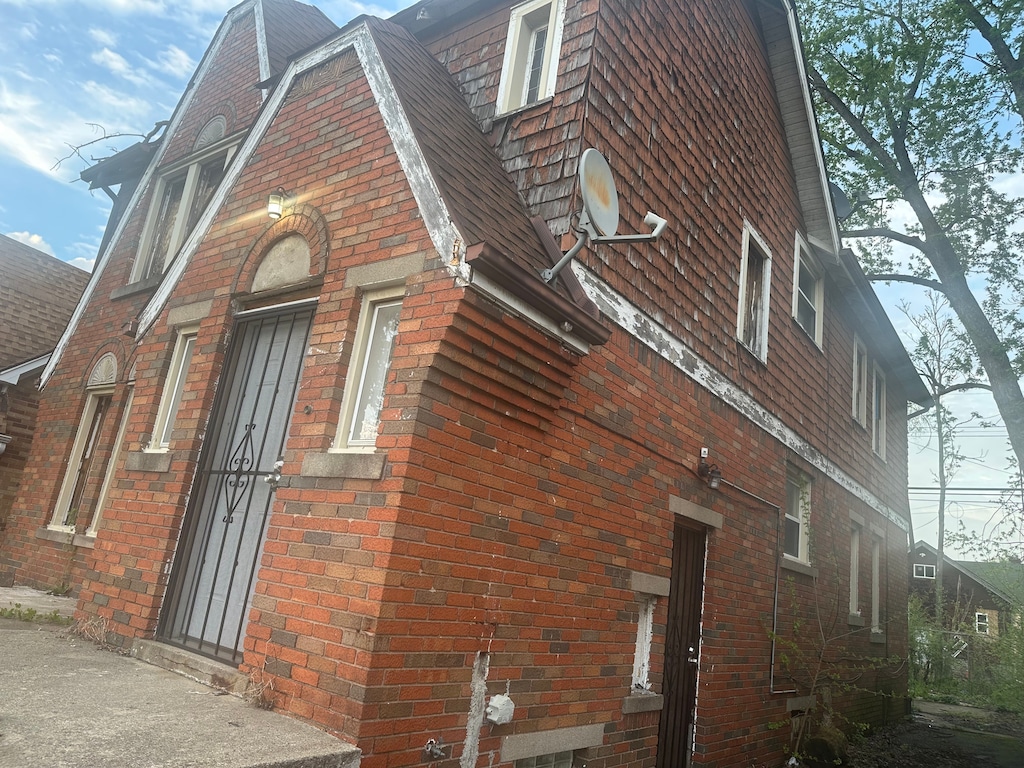 13614 Meyers Rd, Detroit, MI 48227 - view of home's exterior with brick siding
