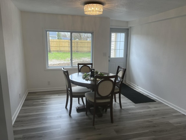 1314 Alexandrine St, Mount Morris, MI 48458 - dining area with plenty of natural light, dark wood finished floors, and a chandelier