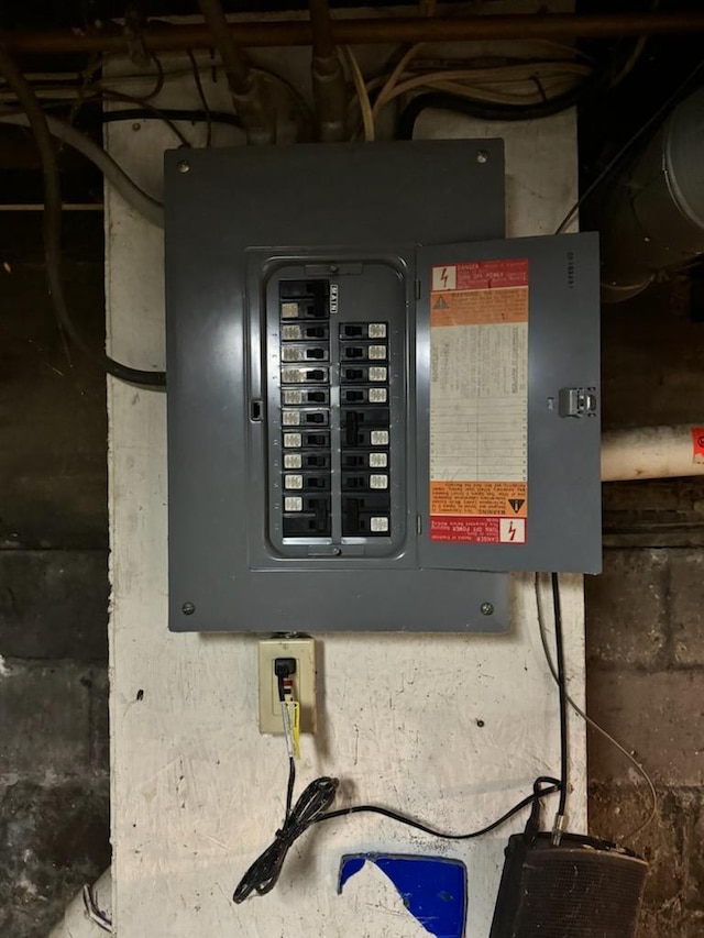 utility room with electric panel