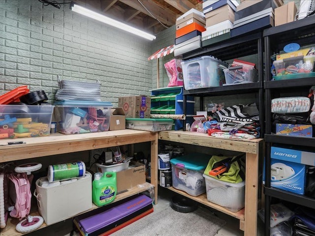 view of storage
