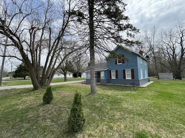 8066 Talladay Rd, Whittaker, MI 48190 - view of front of home with a front yard