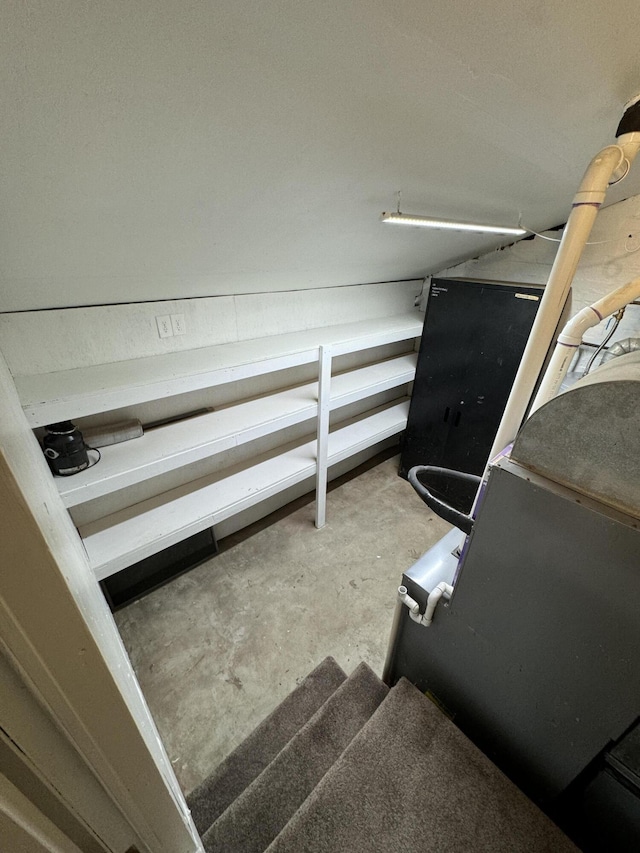 8066 Talladay Rd, Whittaker, MI 48190 - stairway with concrete floors