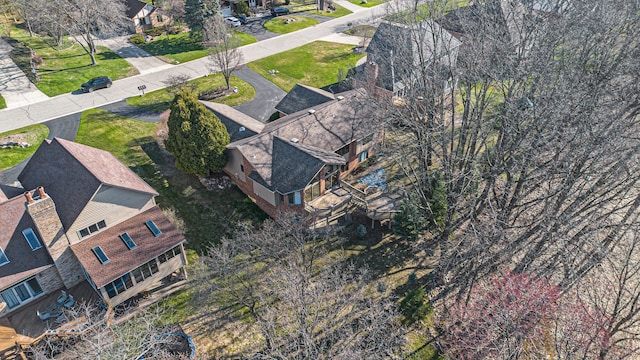 birds eye view of property featuring a residential view