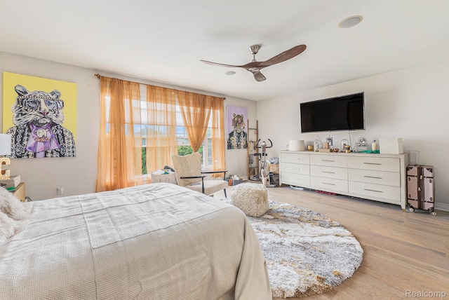 4311 Miracles Blvd Unit 22, Detroit, MI 48201 - bedroom featuring wood finished floors and ceiling fan