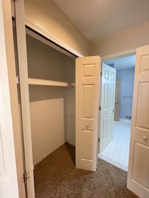 closet featuring visible vents