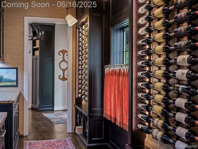 2010 W Valley Rd, Bloomfield Hills, MI 48304 - wine area featuring dark wood-style flooring