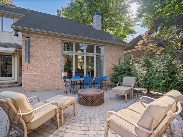 14165 Bournemuth Dr, Shelby Twp, MI 48315 - view of patio / terrace with outdoor dining space