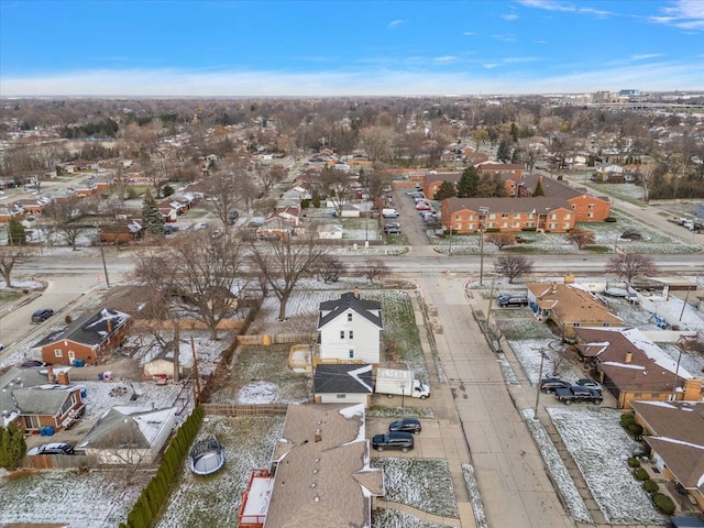 aerial view featuring a residential view