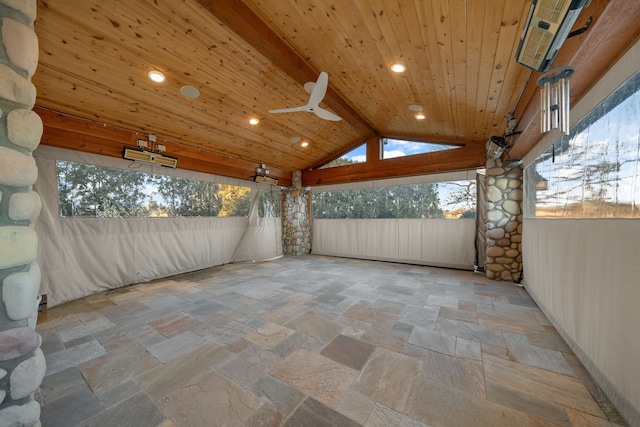 view of patio / terrace with ceiling fan