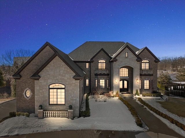 3888 Thatcher Dr, Rochester Hills, MI 48309 - french country style house with stone siding