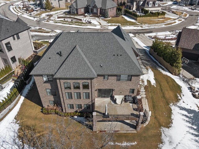 3888 Thatcher Dr, Rochester Hills, MI 48309 - aerial view with a residential view