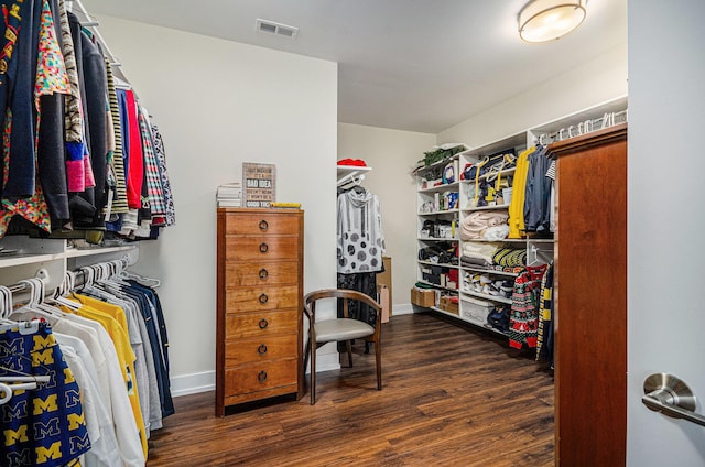 441 S Ashley Unit 306, Ann Arbor, MI 48103 - spacious closet featuring wood finished floors and visible vents