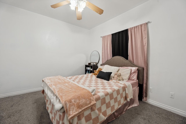 11613 Butler Rd, Willis, MI 48191 - bedroom featuring ceiling fan, carpet floors, and baseboards