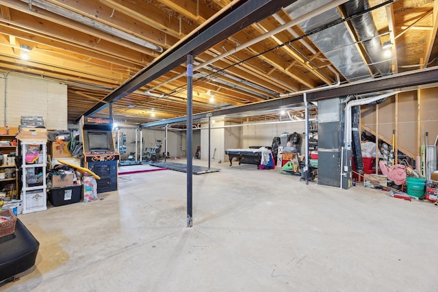11613 Butler Rd, Willis, MI 48191 - unfinished basement with heating unit