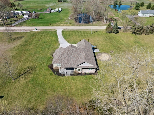 11613 Butler Rd, Willis, MI 48191 - birds eye view of property with a water view
