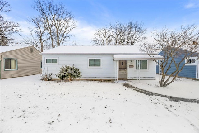 view of ranch-style home
