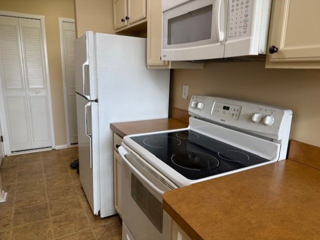 kitchen with white appliances