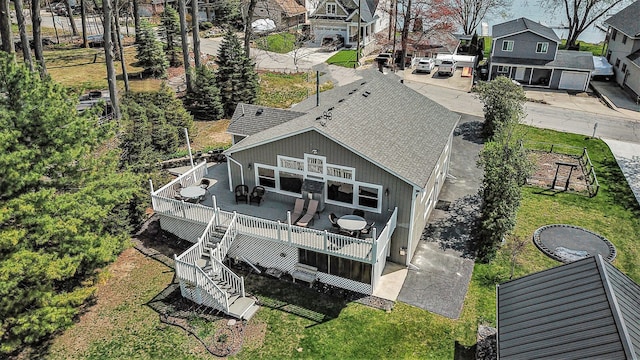 bird's eye view featuring a residential view