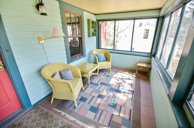 view of sunroom