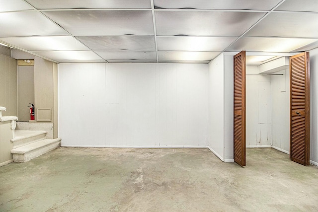 finished below grade area with baseboards