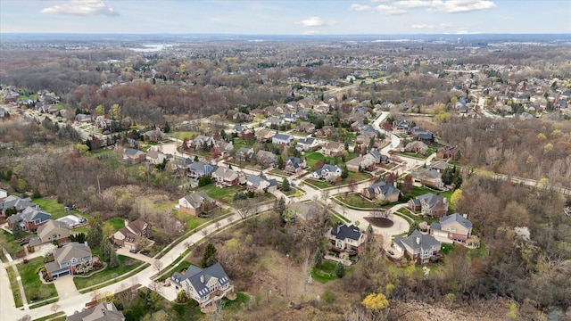 birds eye view of property featuring a residential view