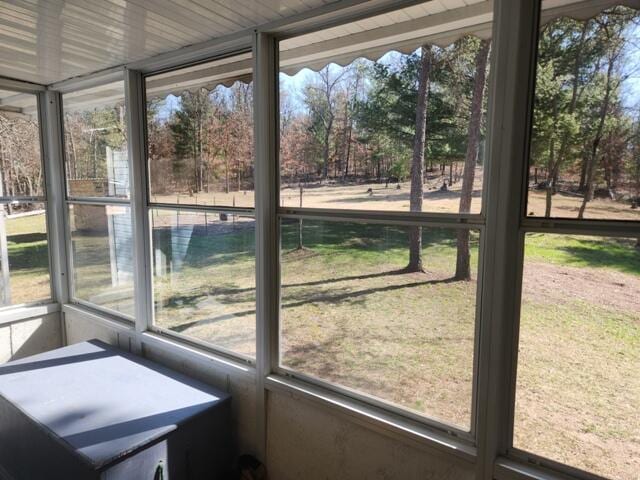 sunroom featuring a wealth of natural light