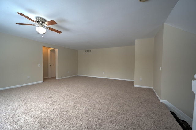 4238 Still Meadow Ln, West Bloomfield, MI 48323 - unfurnished room featuring ceiling fan, carpet floors, and baseboards