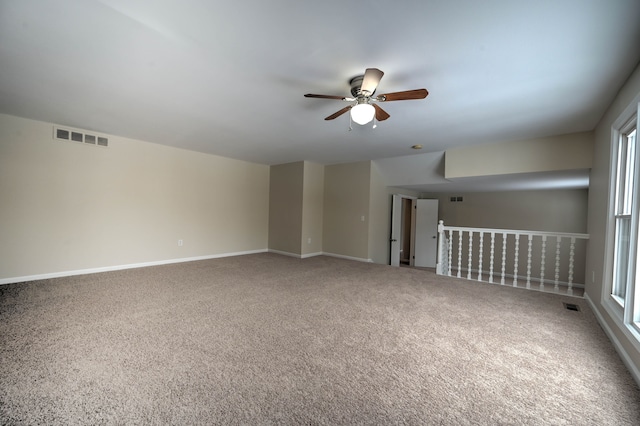 4238 Still Meadow Ln, West Bloomfield, MI 48323 - empty room with a ceiling fan, carpet flooring, and baseboards