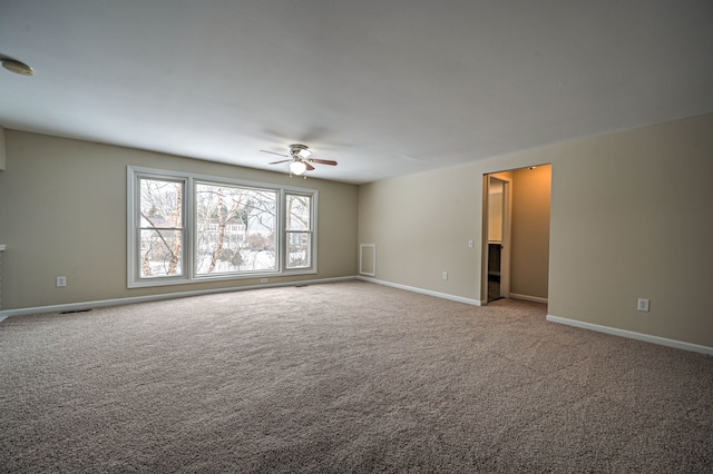 4238 Still Meadow Ln, West Bloomfield, MI 48323 - carpeted spare room featuring ceiling fan and baseboards