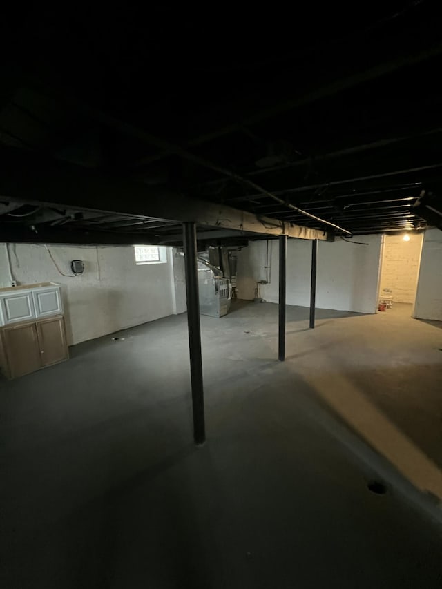 view of below grade area