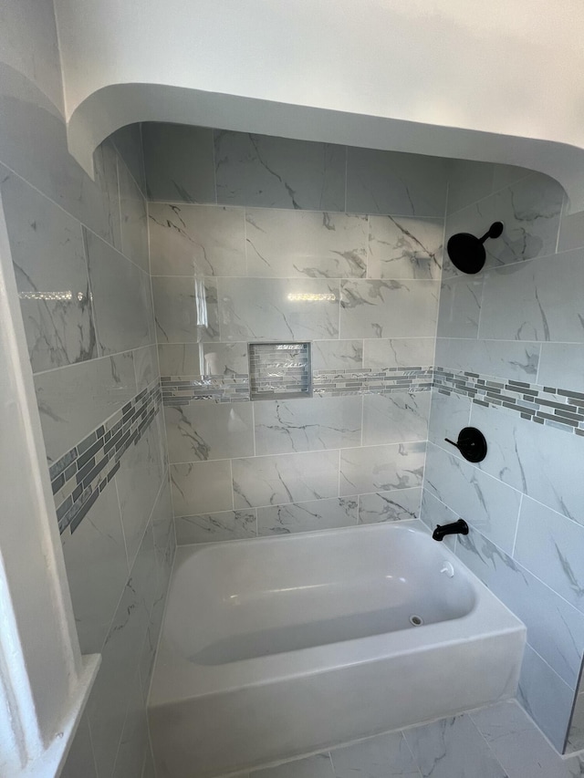 full bathroom featuring bathtub / shower combination