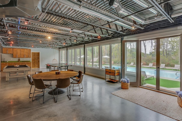 10630 Garr Rd, Berrien Springs, MI 49103 - sunroom featuring concrete flooring