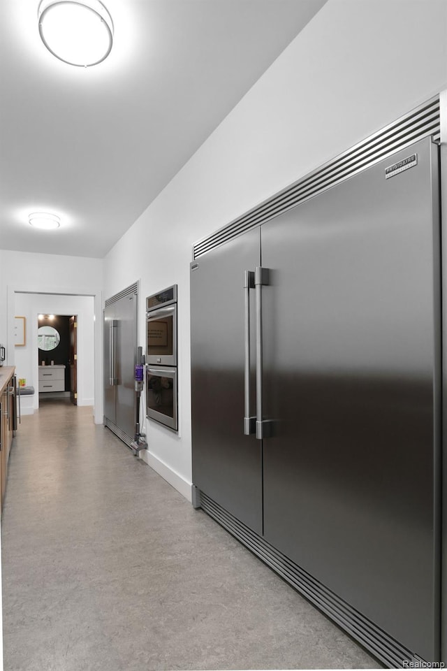 10630 Garr Rd, Berrien Springs, MI 49103 - kitchen with stainless steel appliances and baseboards