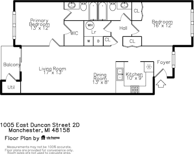 1005 E Duncan St Unit 2D, Manchester, MI 48158 - view of layout