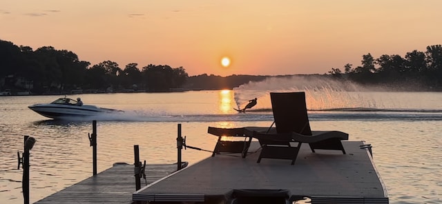 16342 Stages Is, Linden, MI 48451 - view of dock featuring a water view