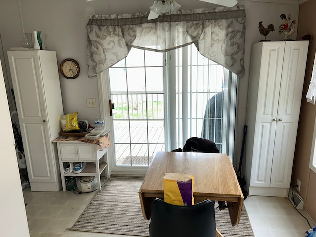 326 Basket Br, Oxford, MI 48371 - dining area with a ceiling fan