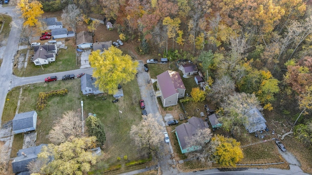 aerial view featuring a residential view