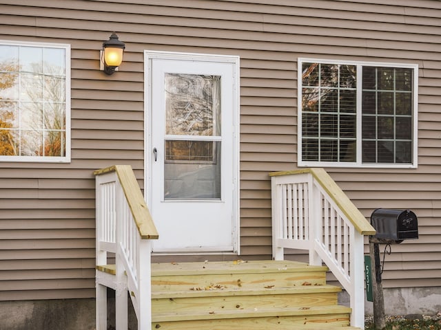 view of exterior entry