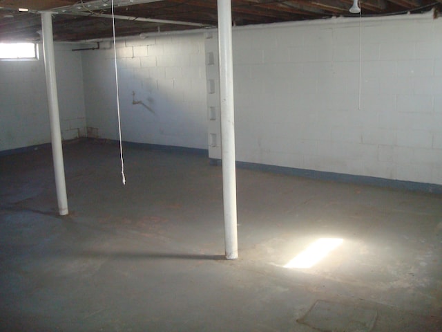 view of below grade area
