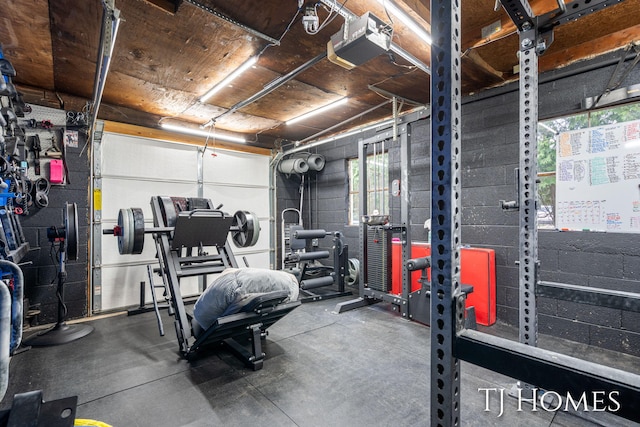view of workout room