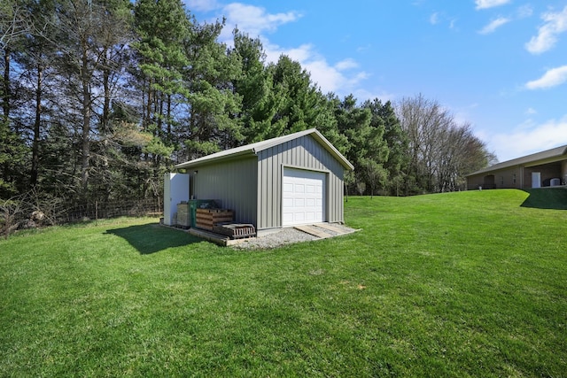 70799 Fisher Rd, Bruce, MI 48065 - view of yard with an outbuilding and a detached garage