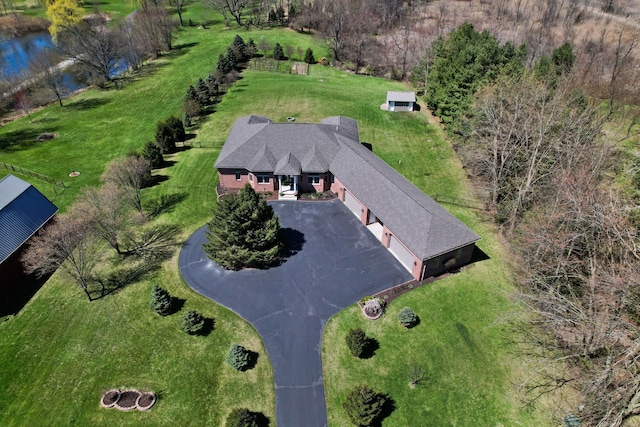 70799 Fisher Rd, Bruce, MI 48065 - bird's eye view featuring a water view
